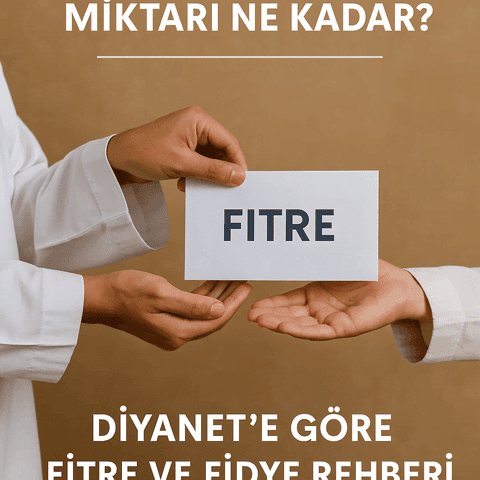 2026 fitre miktarı. Bir Müslüman, Ramazan ayında fitre zarfını ihtiyaç sahibine uzatıyor.